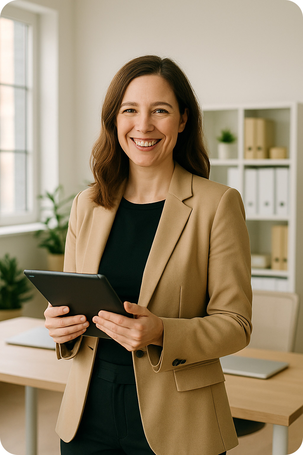 hr manager looking at the dashboard of ArielusHR