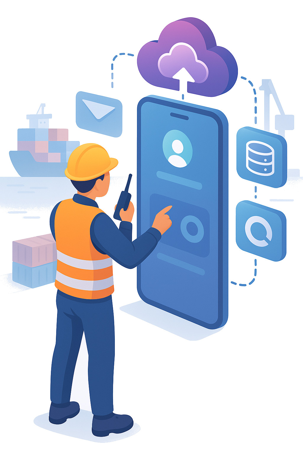 An image of a port manager using arielusone enterprise